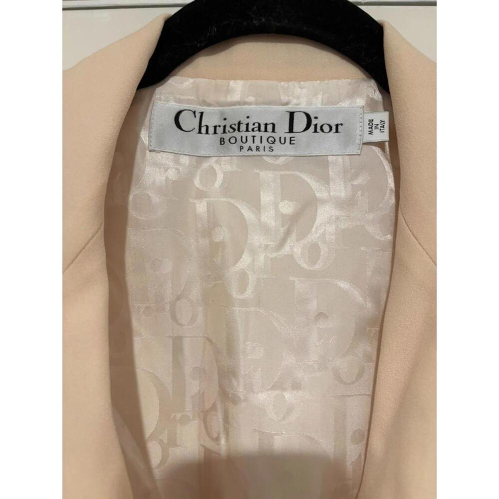 Women's Christian Dior Ivory jacket sz 8 #2035 missing belt - Picture 2 of 3